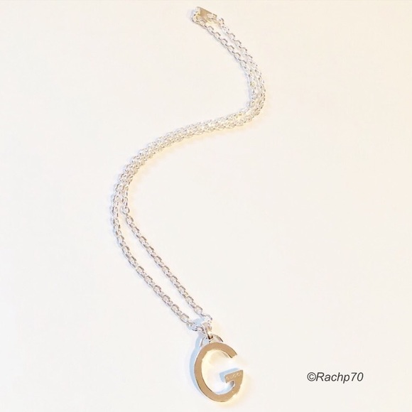 Gucci Other - Authentic Gucci G Logo Sterling Silver Necklace